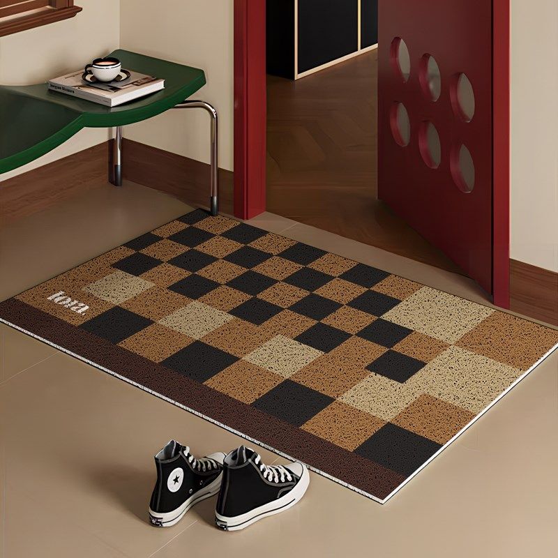 年新款丝圈地垫多巴胺高级感入户门垫家用进门口耐刮地垫,淘宝优惠券,粉丝福利购,淘宝优惠卷