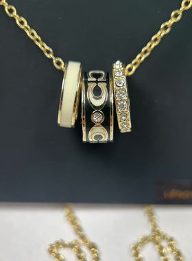 外贸出口三环时尚经典镶钻项链