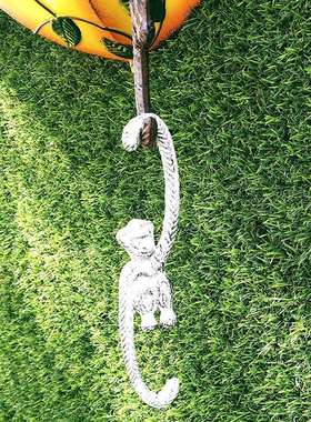 铸铁S形动花物猴猴子挂钩挂钩园阳台花盆吊篮铁品艺挂钩子家居工