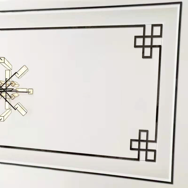 天花板对角吊顶装饰顶角线装饰条自粘立体边框墙贴镂空镜面墙贴 - 图0