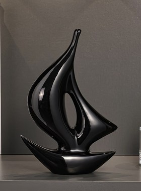 一帆风顺帆船家居物办公室客厅寓意的酒柜电视柜装饰礼品