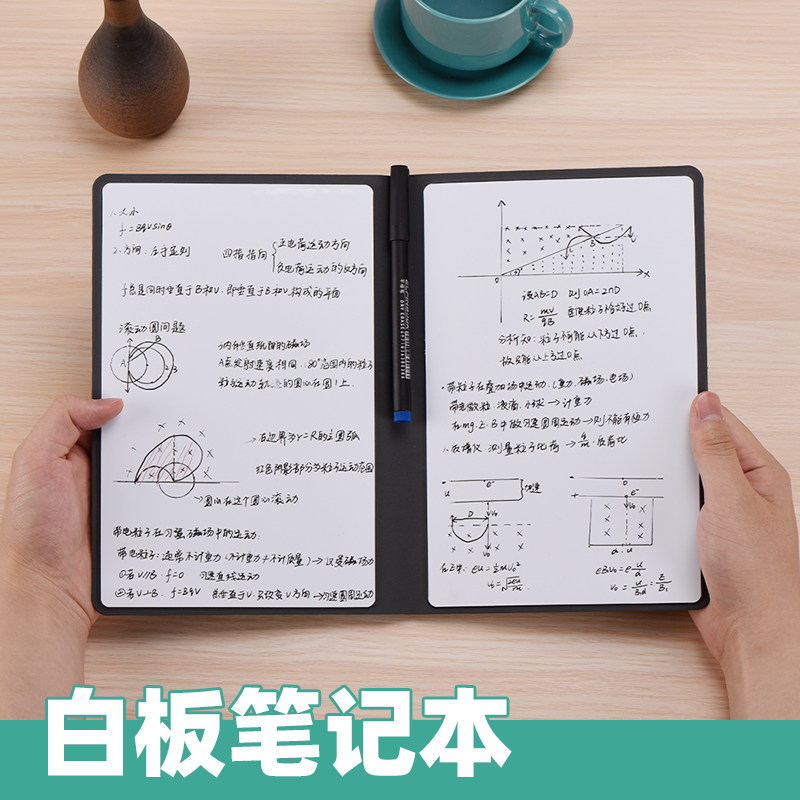 易飞白板笔记本小白板便携擦写桌面记事板留言板写字板草稿板白板 - 图0