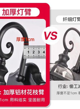 户外防水壁灯简约大门柱子花园别墅庭院外墙室外阳台复古屋檐灯