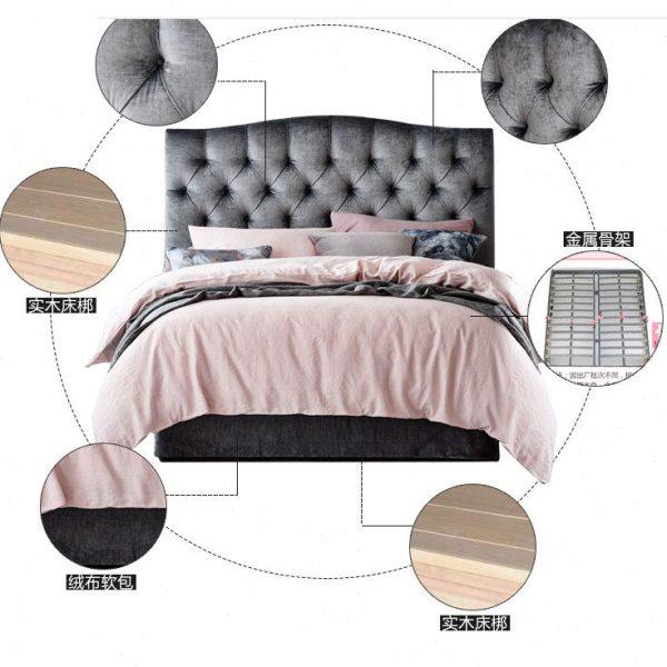 简约现代 小户型床布艺床软包床新古典欧式拉点软床 1.8/1.5/OB01,淘宝优惠券,粉丝福利购,淘宝优惠卷