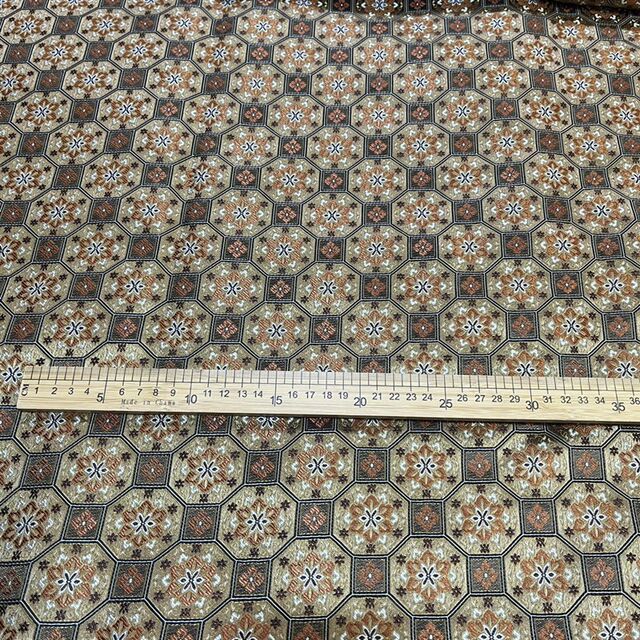 Imitation Song Dynasty brocade fabric Ruyi octagonal treasure pattern antique restored edge packaging brocade box calligraphy and painting framed antiques