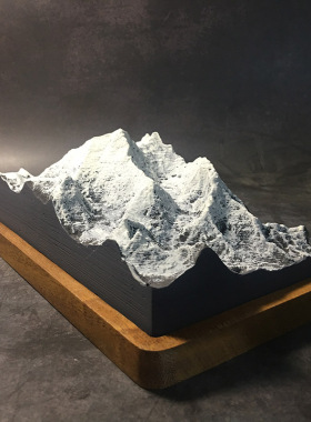 冬官手作水泥石雪山珠峰珠穆朗玛峰模型扩香石