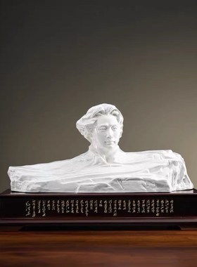 白瓷伟人毛席像半身橘子洲头领袖半身像办公室工艺品装饰品