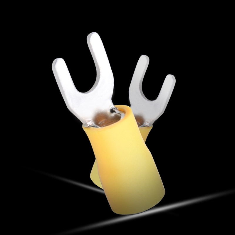 .叉型预绝缘端子鼻电线电缆接头冷压接线端子U型铜插簧,淘宝优惠券,粉丝福利购,淘宝优惠卷