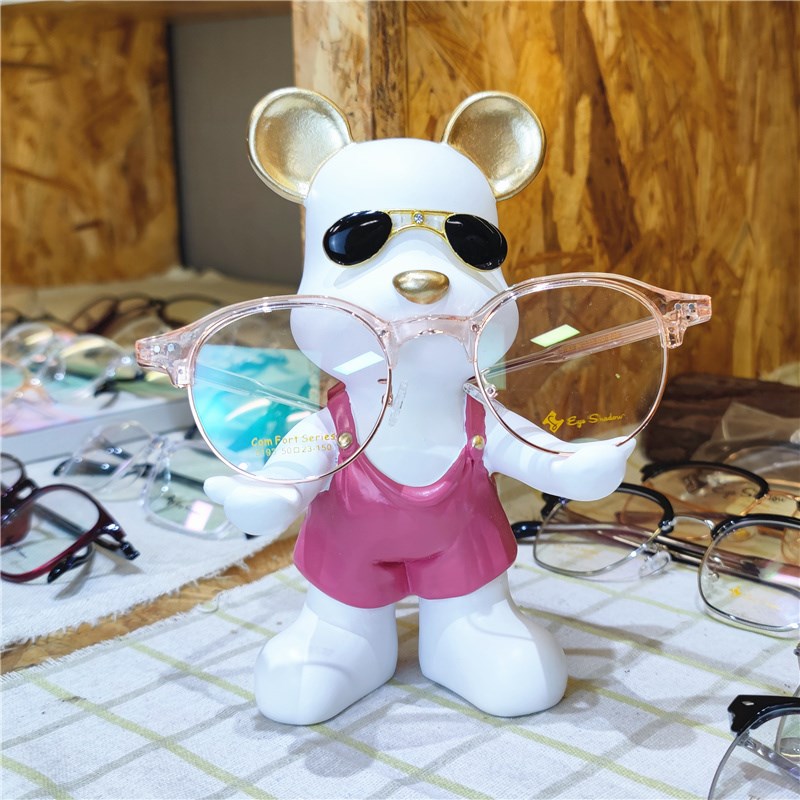 可爱动物眼镜展示架办公桌家用摆件橱窗儿童眼镜陈列装饰道具搁架 - 图3