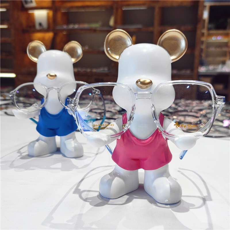 可爱动物眼镜展示架办公桌家用摆件橱窗儿童眼镜陈列装饰道具搁架 - 图1