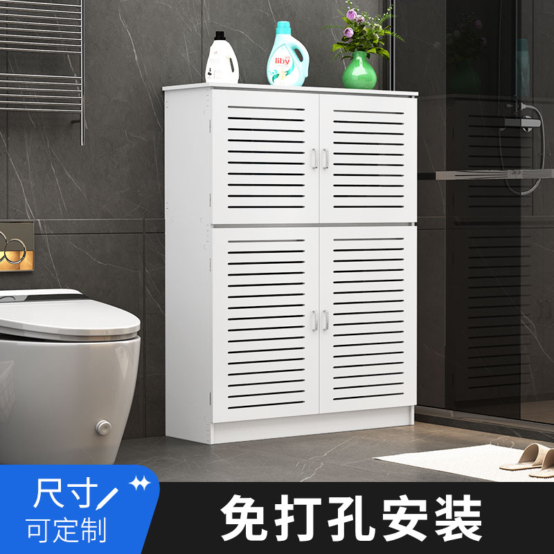 地暖分水器遮挡柜落地管道罩卫生间地热水表门装饰遮丑定制柜子 - 图3