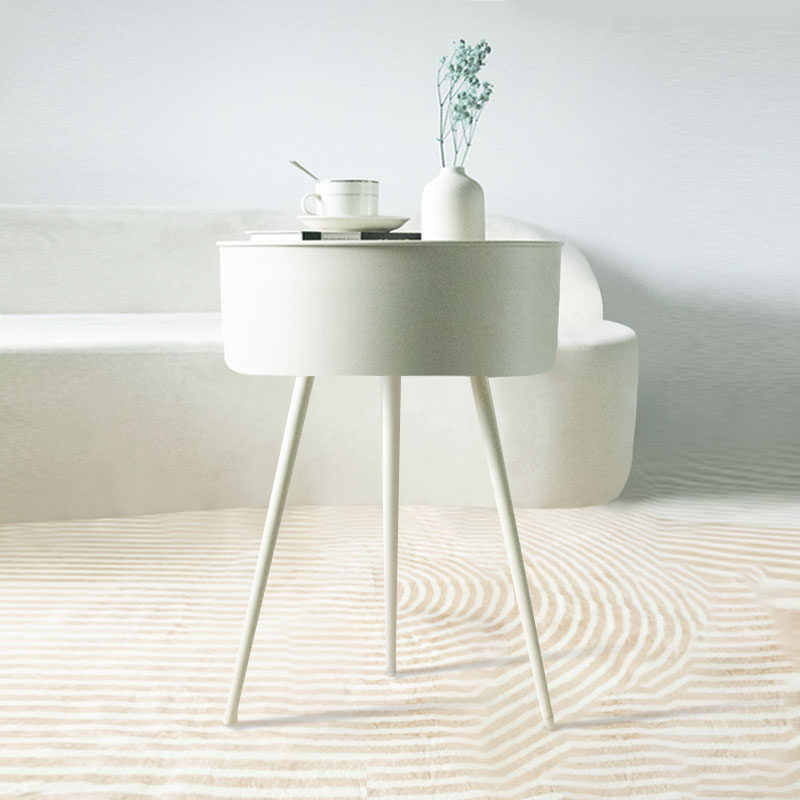 奶油风铁艺法式床头柜现代边几小茶几卧室圆形新款迷你角几,淘宝优惠券,粉丝福利购,淘宝优惠卷