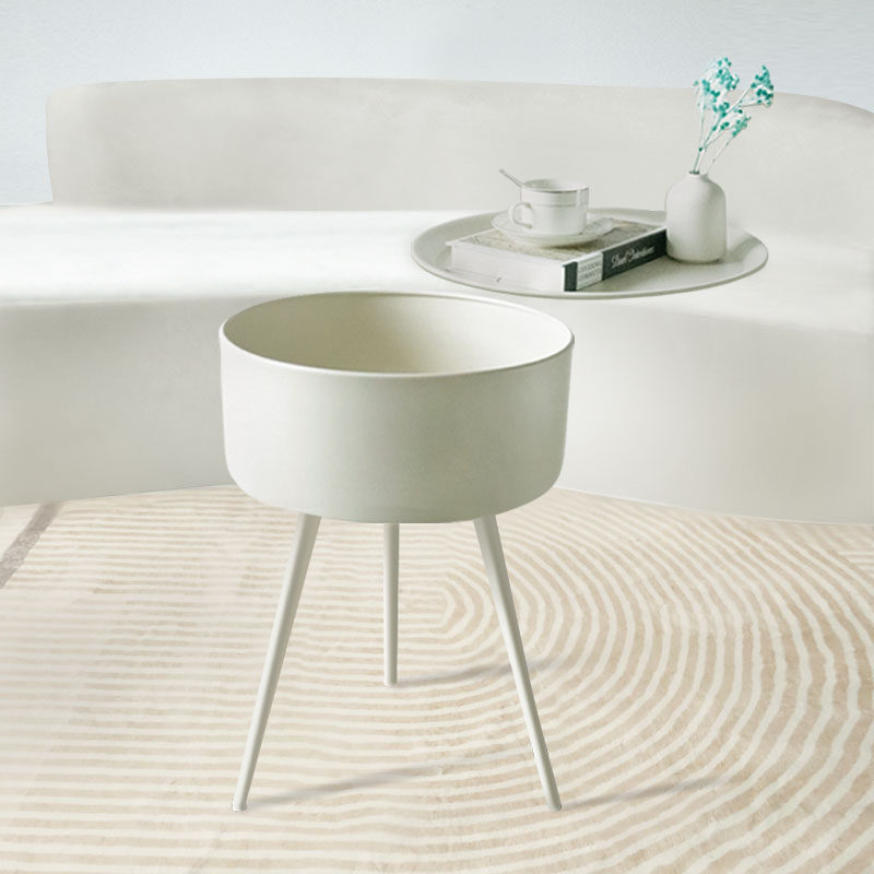 奶油风铁艺法式床头柜现代边几小茶几卧室圆形新款迷你角几,淘宝优惠券,粉丝福利购,淘宝优惠卷