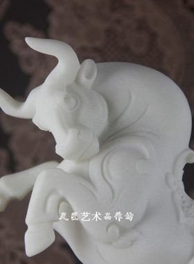 十二生肖牛石雕牛气冲天家居办公室书房创意时尚小摆件礼品工艺品
