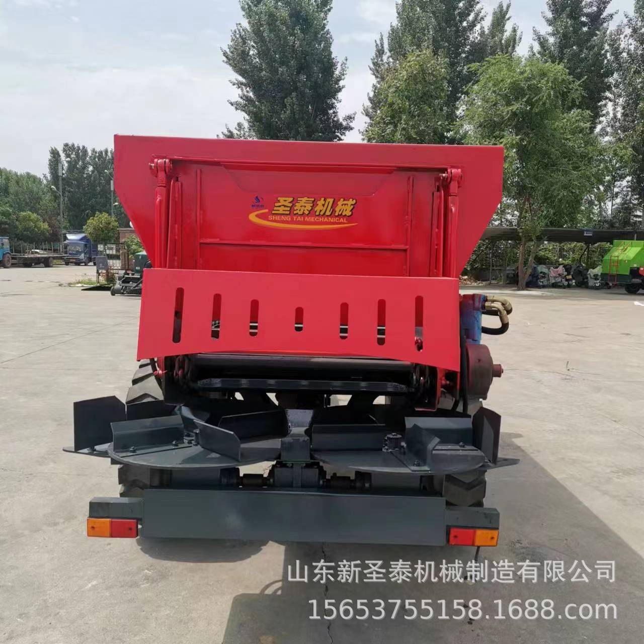 双圆盘有机肥撒肥机厩肥抛撒机抛洒宽度可调节 - 图1