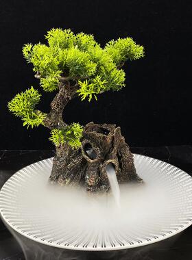 酒店创意摆盘装饰干冰杯小壶干冰盅盘饰花草日料餐饮冷菜点缀摆件