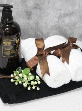 卫生间摆件毛巾项链道具民宿浴缸样板房卫浴店浴室柜绑带扣小套装