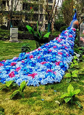 艺雀仿真绢园林装饰景观雕塑插婚庆路引房地产工艺品