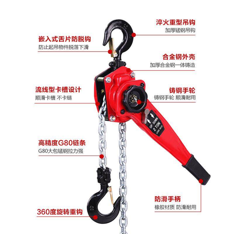 手板葫芦手摇起重升降机手动倒链工程建设用环链紧线器手扳葫芦,淘宝优惠券,粉丝福利购,淘宝优惠卷