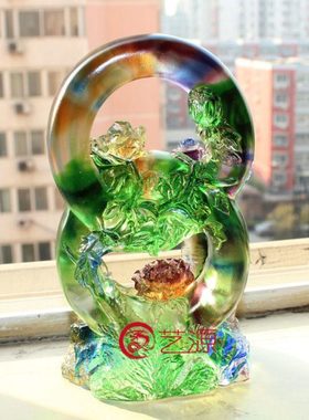 琉璃摆件节节高升时尚创意家居饰品客户升职朋友聚会生日礼品礼物