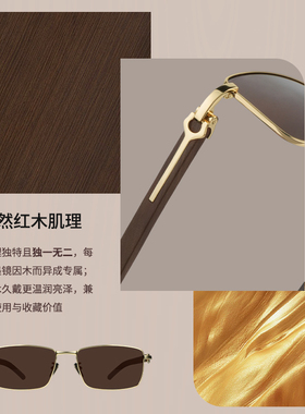 高端红木眼镜古典国风商务墨镜