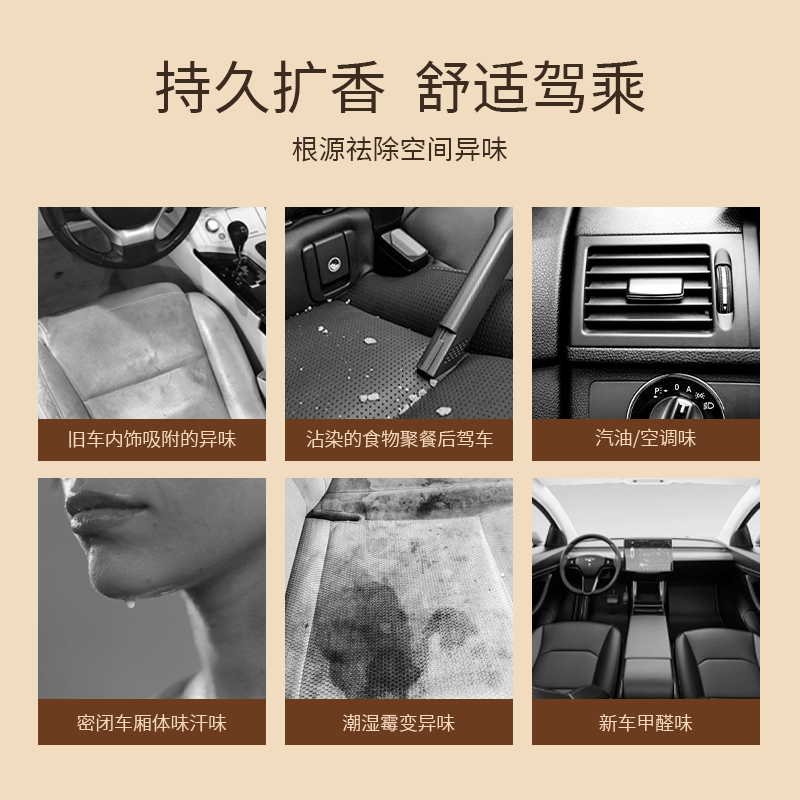 Hetras 车载香薰汽车香薰持久留香车载摆件车内除异味礼物77ml*2,淘宝优惠券,粉丝福利购,淘宝优惠卷