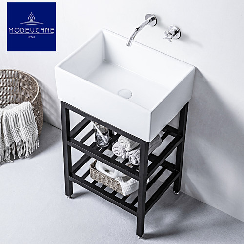 莫德卡恩MODEUCNE 孔落地洗手盆无孔陶瓷超深cm洗脸盆 - 图1