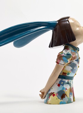 稀奇艺术品向京我看到了幸福调色盘家居装饰现代雕塑设计