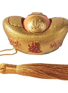 创意招财元宝茶宠摆件中式转运球手把件特色文创礼品客厅桌面装饰