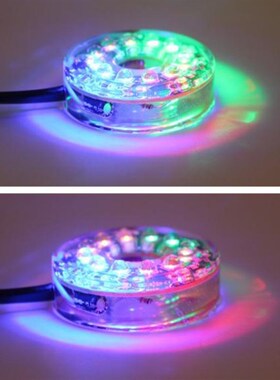 LED潜水彩灯鱼缸水族箱防水照明灯水泵假山喷泉装饰潜水彩色灯光