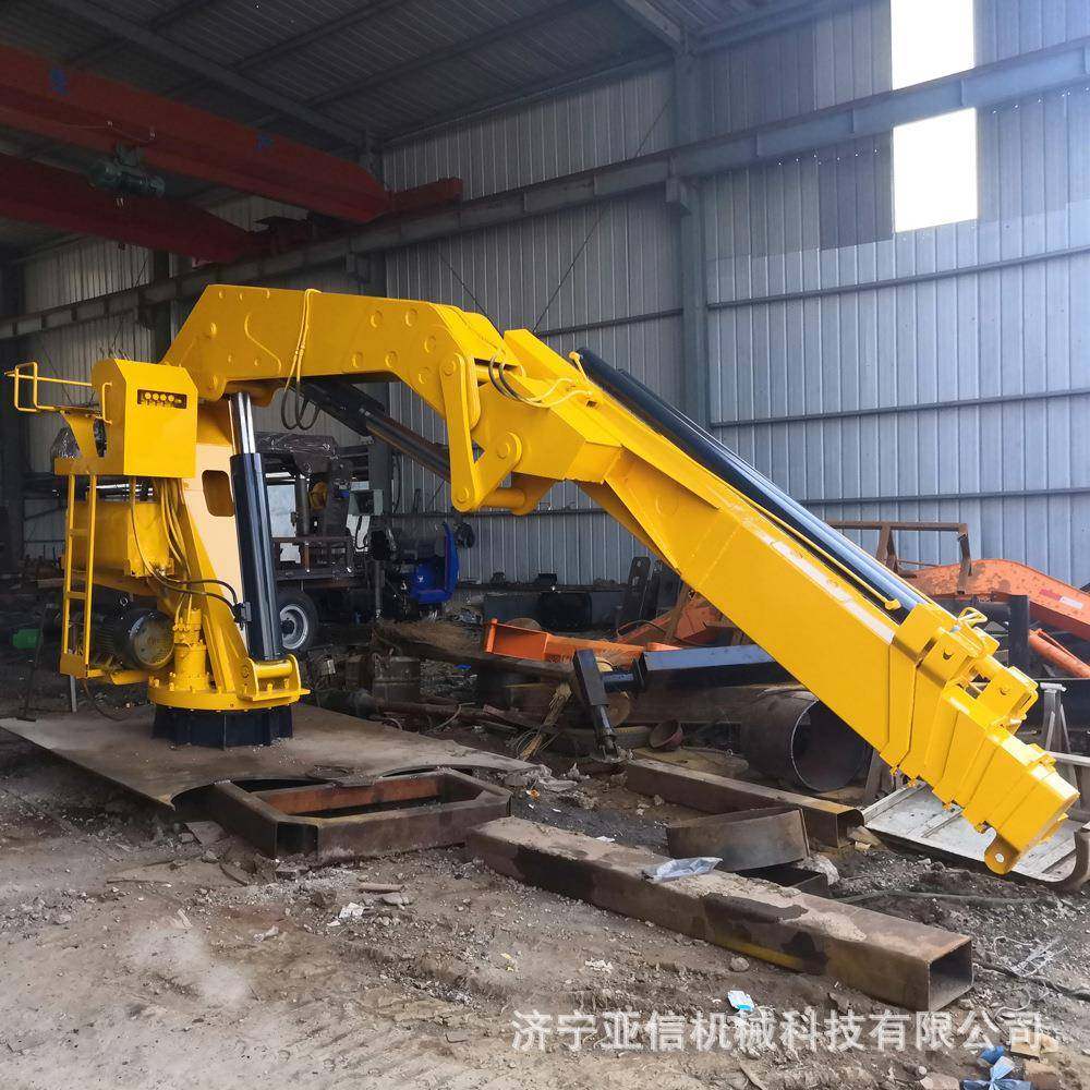 12吨折臂吊船用固定式电动液压Z型船用吊机甲板卸货起重机,淘宝优惠券,粉丝福利购,淘宝优惠卷
