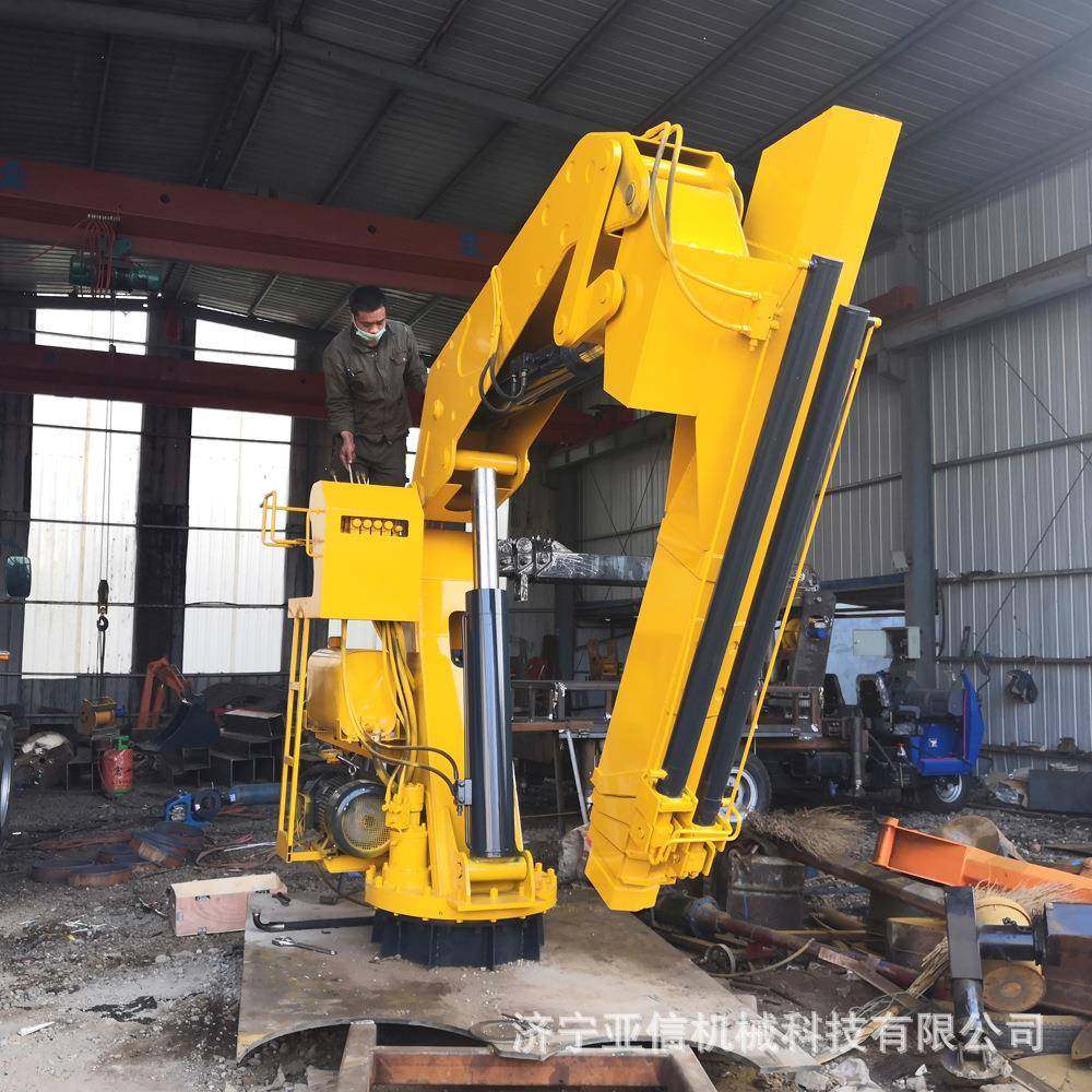 12吨折臂吊船用固定式电动液压Z型船用吊机甲板卸货起重机,淘宝优惠券,粉丝福利购,淘宝优惠卷