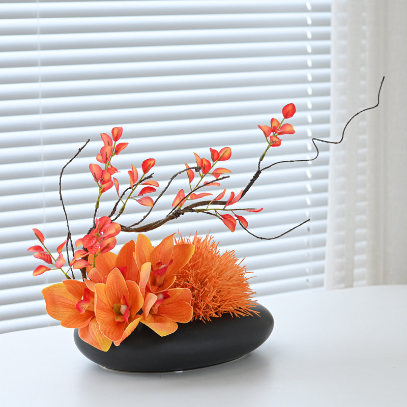 酒店大圆餐桌转盘中间装饰餐桌花摆花桌花摆件宴会V花艺会议仿真,淘宝优惠券,粉丝福利购,淘宝优惠卷