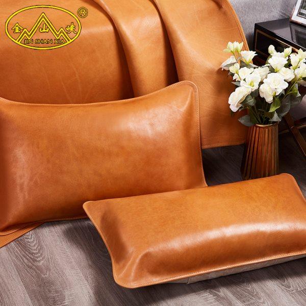 金山峡头层牛皮席1.8米水牛皮凉席子真皮古法清水1.5m加厚三件套,淘宝优惠券,粉丝福利购,淘宝优惠卷