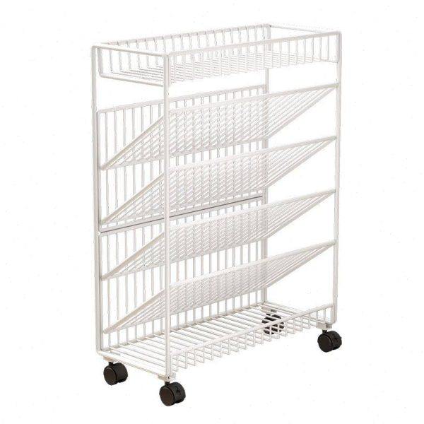 可移动桌边收纳架小书架教室学生书本架落地小推车置物架书健之章,淘宝优惠券,粉丝福利购,淘宝优惠卷