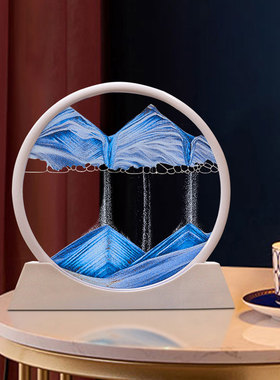 流沙画摆件创意艺术沙漏客厅酒柜电视柜办公室轻R奢家居装饰品礼