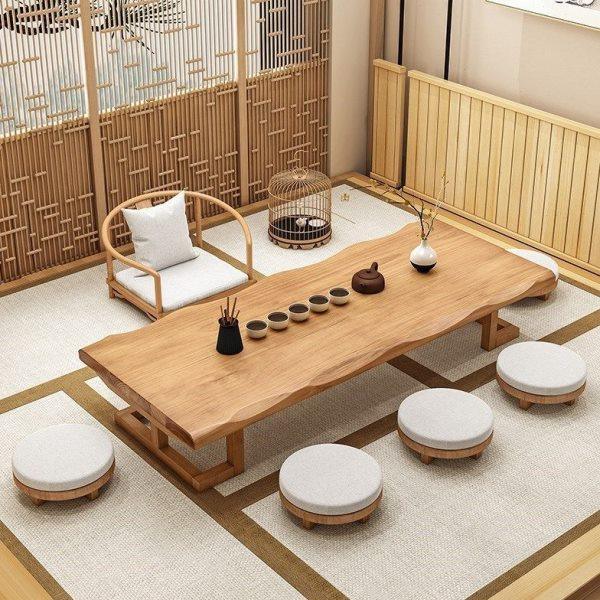 日式榻榻米茶桌  民宿全实木矮茶桌椅组合日式餐厅餐椅餐桌泡茶桌,淘宝优惠券,粉丝福利购,淘宝优惠卷