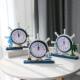 Mediterranean clock creative clock table display tabletop living room bedroom silent home desktop clock