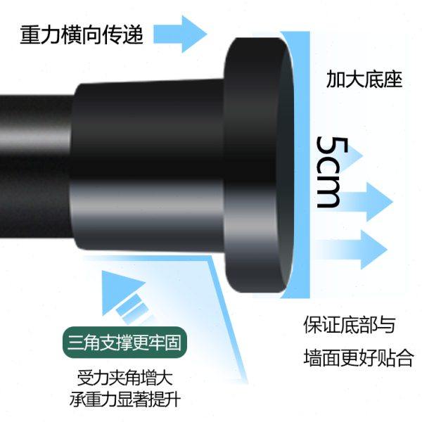 免打孔窗帘伸缩杆试衣间罗马杆卫生间浴帘杆挂衣杆衣柜挂杆加厚杆,淘宝优惠券,粉丝福利购,淘宝优惠卷