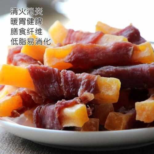 狗狗零食鸭肉薯条干小型犬幼犬狗磨牙红薯中大型宠物营养肉干旺凡 - 图1