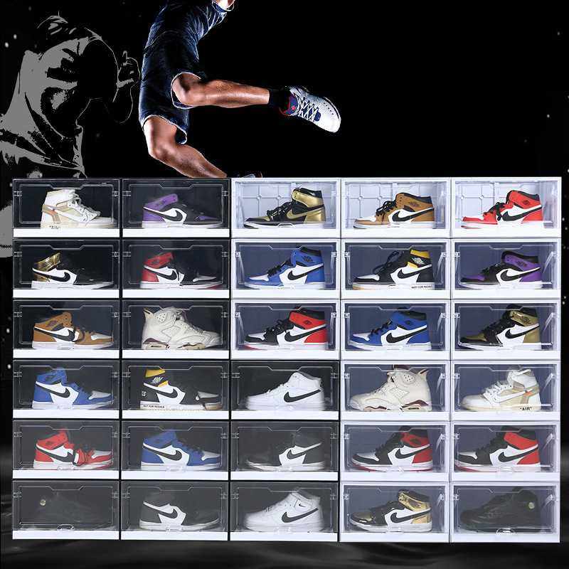 抽屉式PP塑料鞋盒透明收纳亚克力收纳盒防尘鞋箱加厚翻盖鞋柜盒子,淘宝优惠券,粉丝福利购,淘宝优惠卷