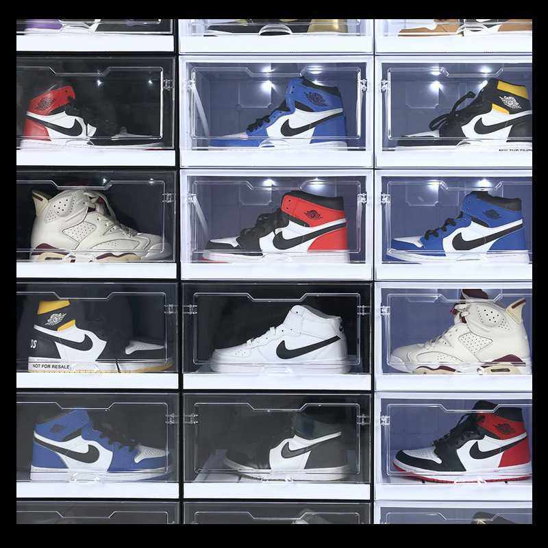 抽屉式PP塑料鞋盒透明收纳亚克力收纳盒防尘鞋箱加厚翻盖鞋柜盒子,淘宝优惠券,粉丝福利购,淘宝优惠卷