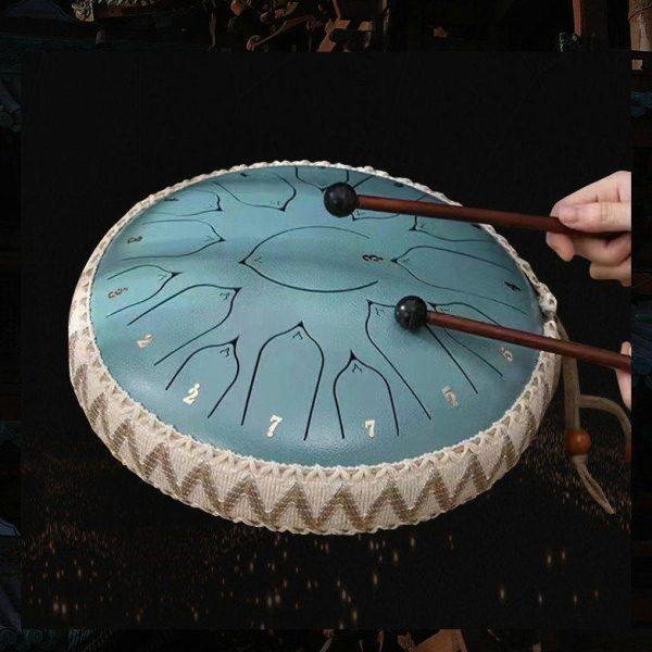 儿童打击乐器彩色空灵鼓10寸13音莲花鼓梵音鼓初学者手鼓,淘宝优惠券,粉丝福利购,淘宝优惠卷