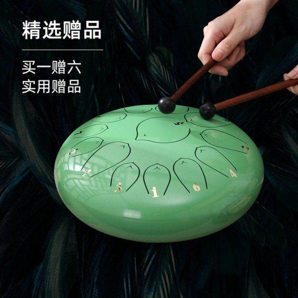 儿童打击乐器彩色空灵鼓10寸13音莲花鼓梵音鼓初学者手鼓,淘宝优惠券,粉丝福利购,淘宝优惠卷