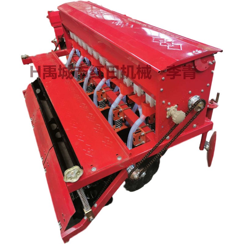 新款圆盘式小麦播种机旱稻播种施肥一K体机拖拉机挂式悬播种机 - 图1