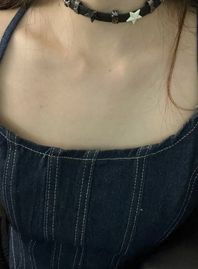 重工星星y2k亚文化暗黑辣妹百搭甜酷风高级感项圈颈链设计感项链