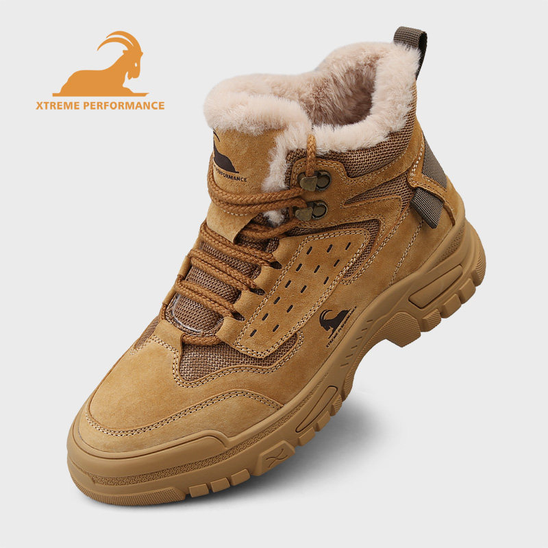 公羊正品雪地靴男冬季加绒加厚男士棉鞋高帮保暖大黄靴真皮马丁靴,淘宝优惠券,粉丝福利购,淘宝优惠卷