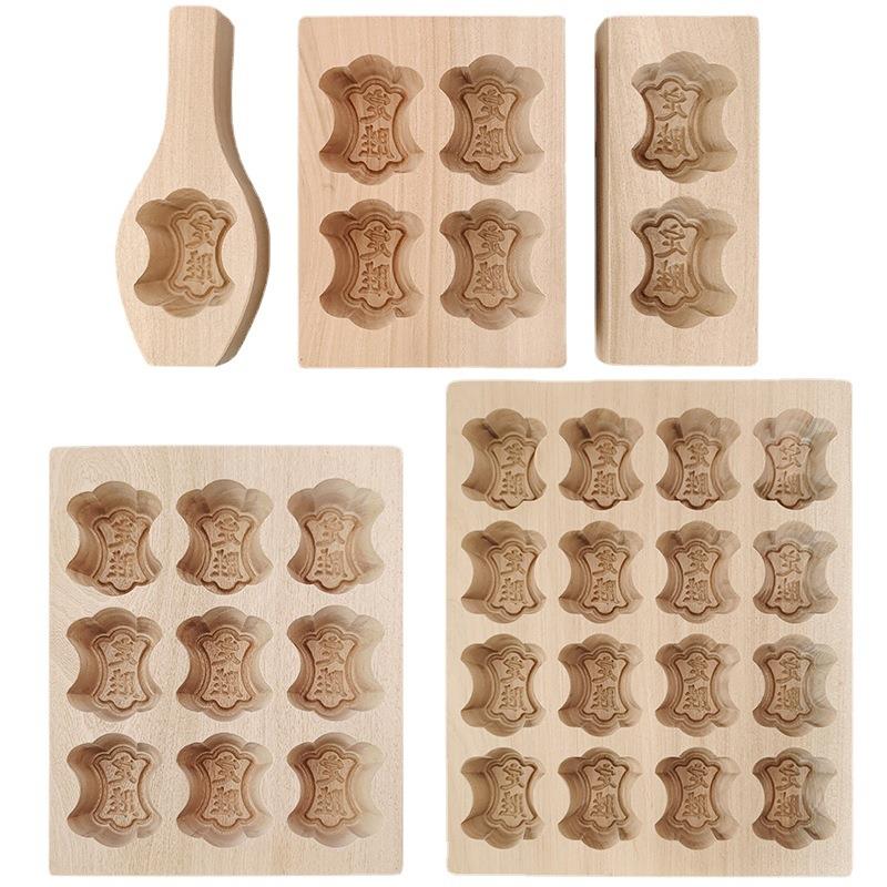 木质定胜糕模具木制状元糕模 金榜题名米糕方糕桂花糕绿豆糕模 - 图3