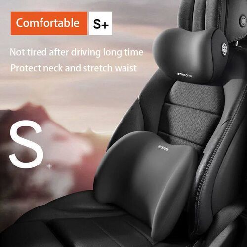 Car Neck Pillow Protector Memory Foam Auto Seat Headrest Pil - 图0