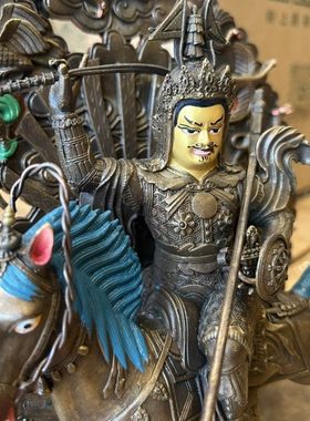 西藏工艺29CM青铜格萨尔像